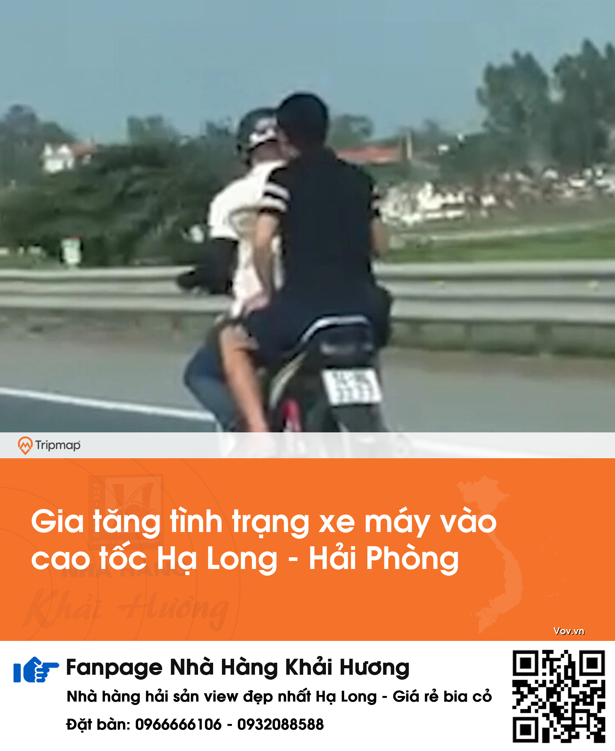 Gia tăng tình trạng xe máy vào cao tốc Hạ Long - Hải Phòng