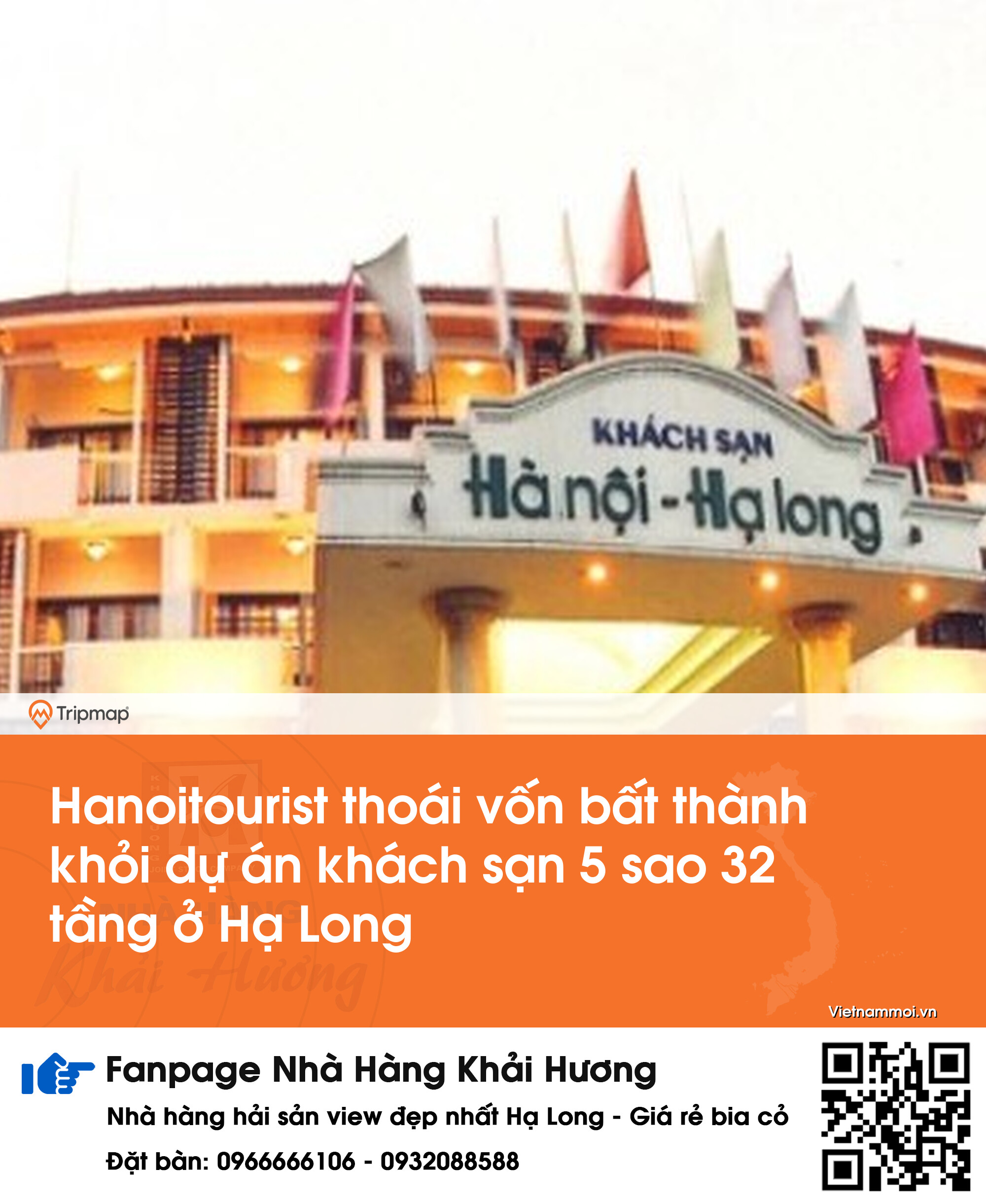 Hanoitourist thoái vốn bất thành khỏi dự án khách sạn 5 sao 32 tầng ở Hạ Long