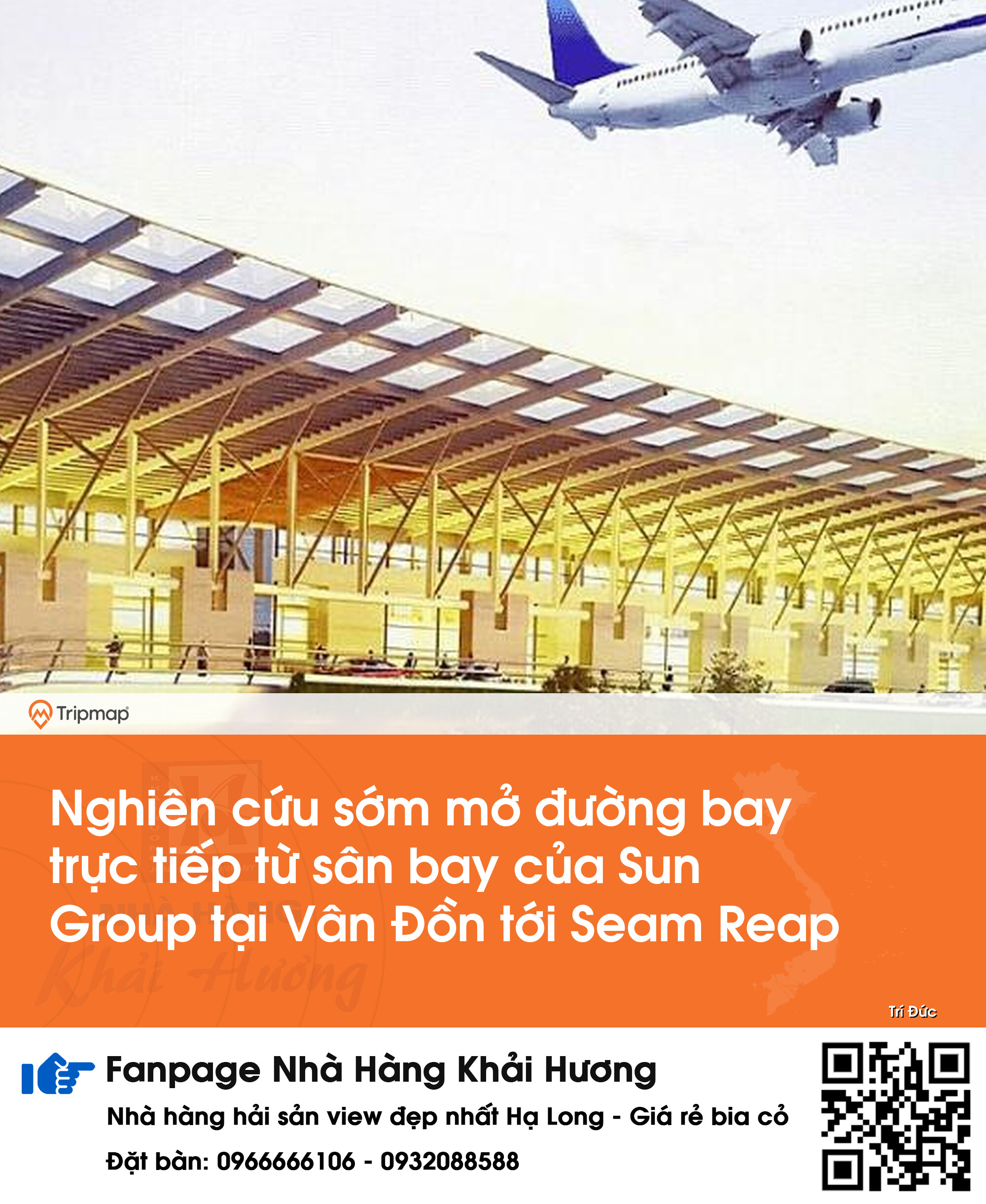 Nghiên cứu sớm mở đường bay trực tiếp từ sân bay của Sun Group tại Vân Đồn tới Seam Reap