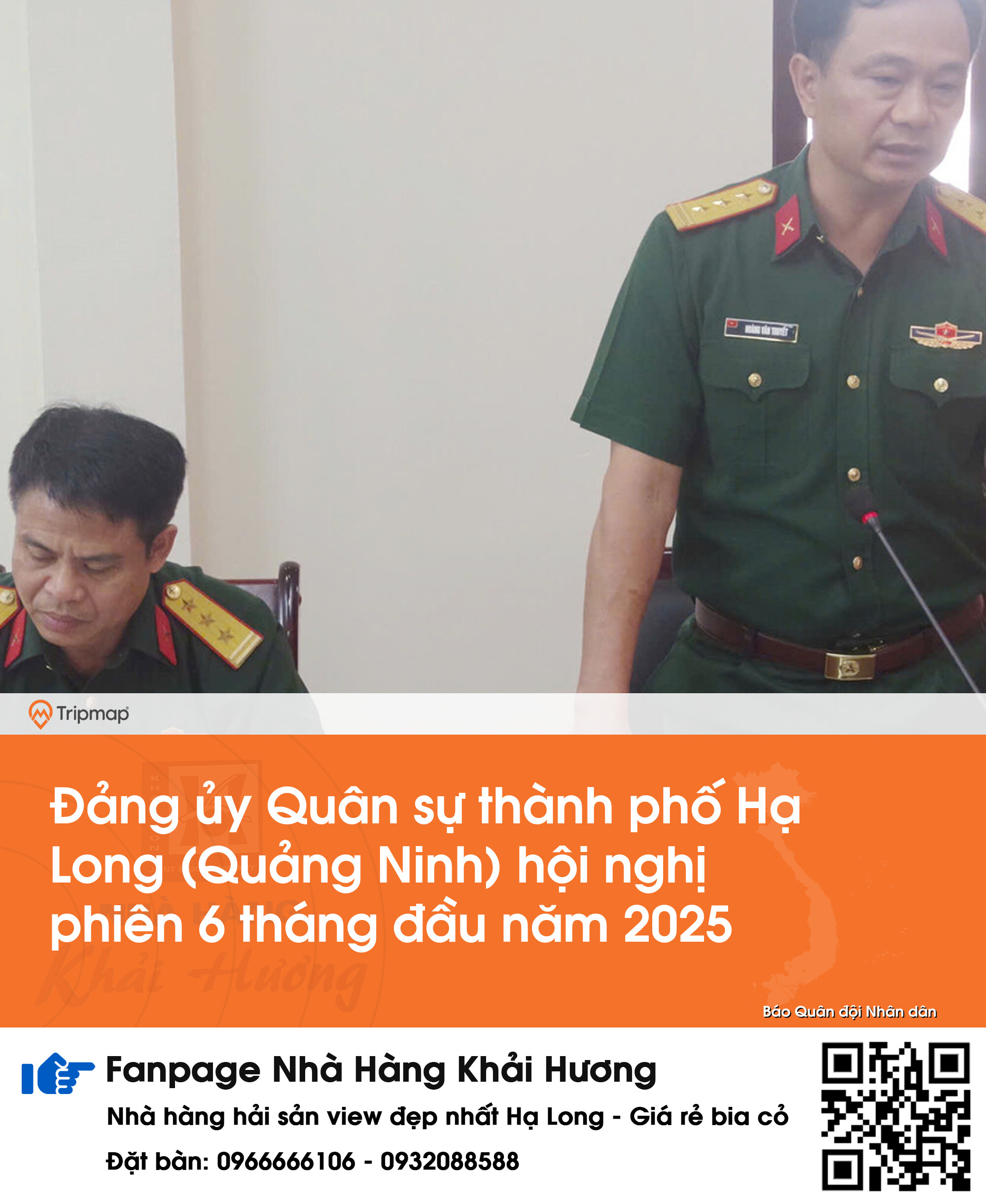 Đảng ủy Quân sự thành phố Hạ Long (Quảng Ninh) hội nghị phiên 6 tháng đầu năm 2025