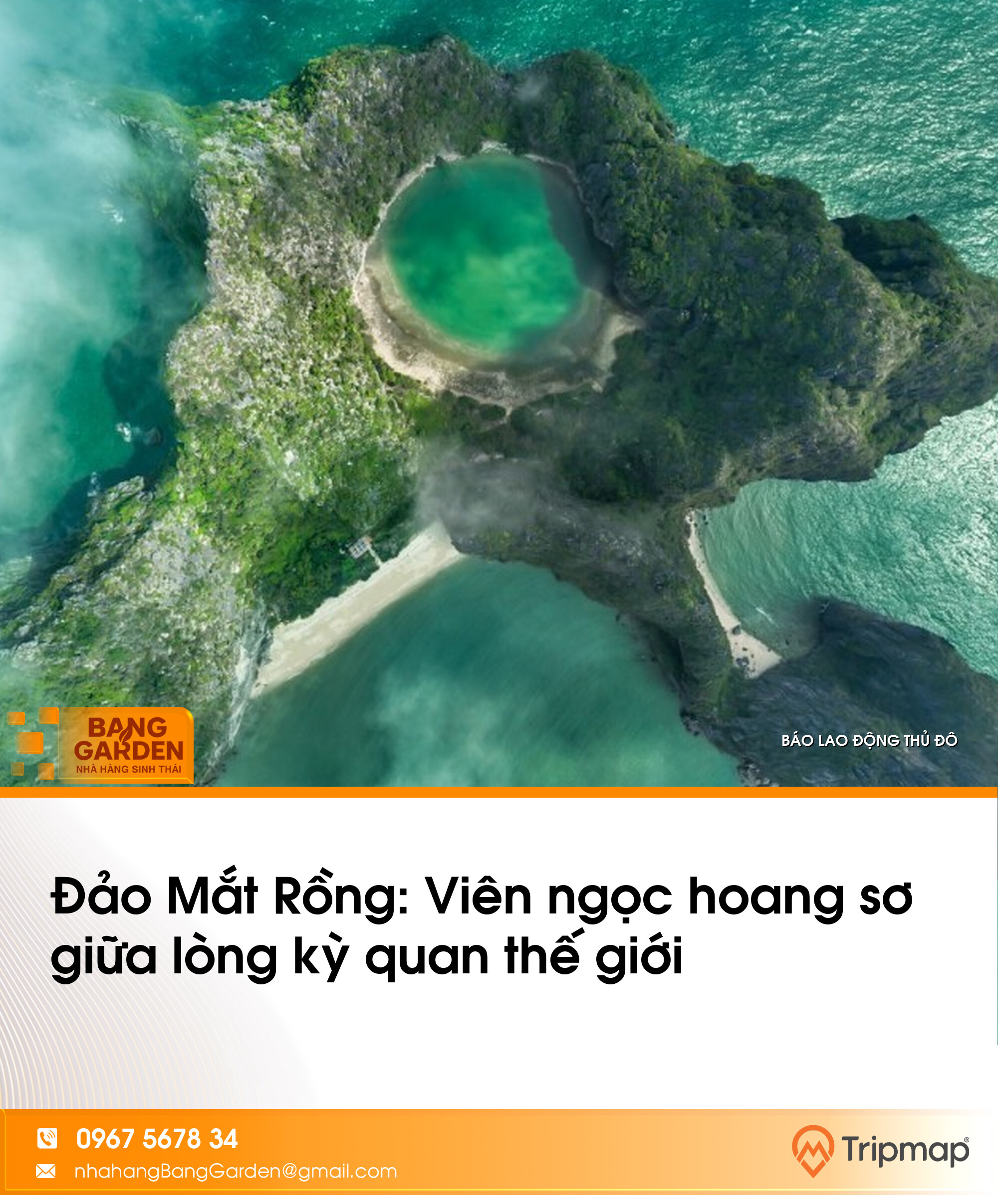 Đảo Mắt Rồng: Viên ngọc hoang sơ giữa lòng kỳ quan thế giới