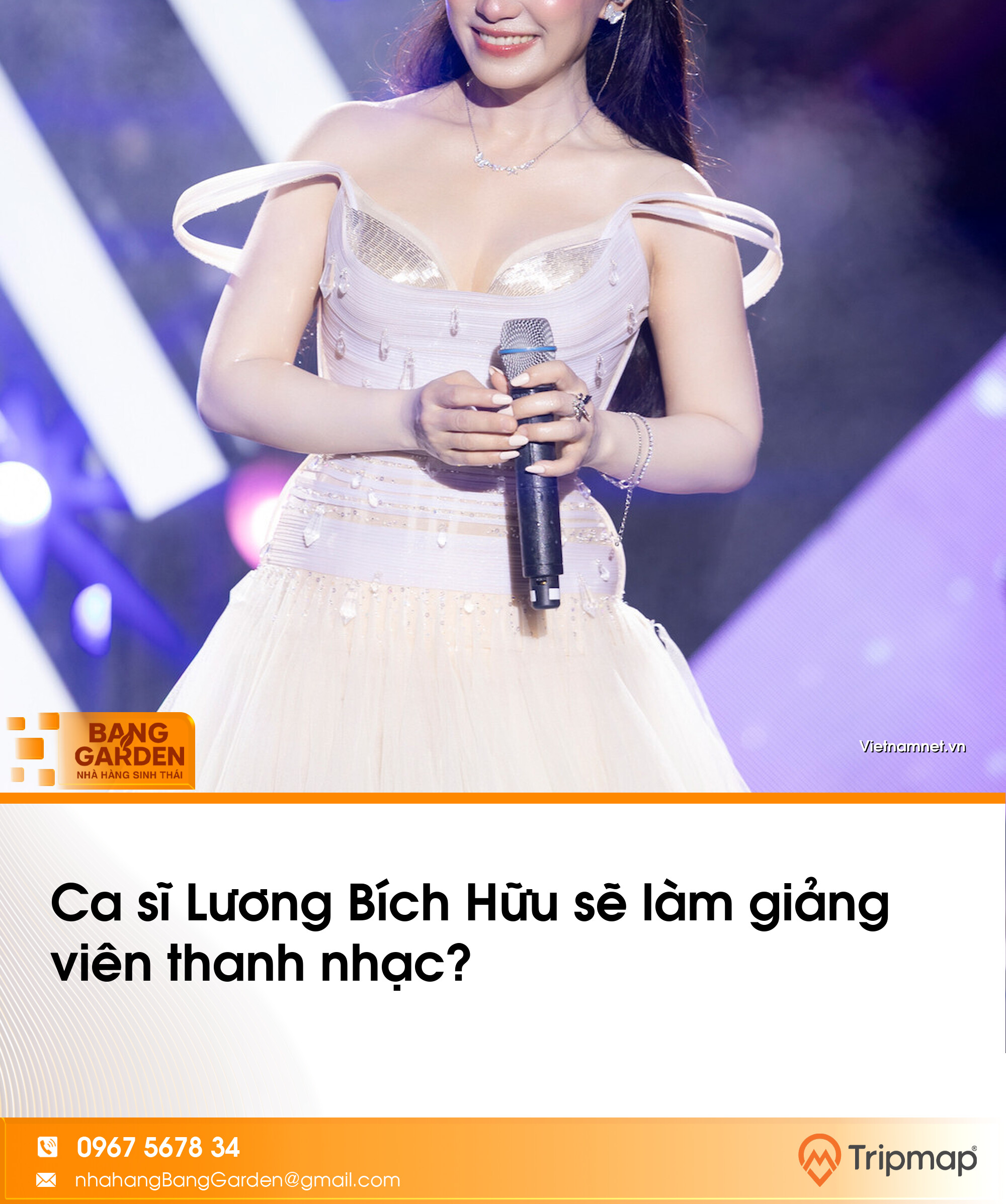 Ca sĩ Lương Bích Hữu sẽ làm giảng viên thanh nhạc?
