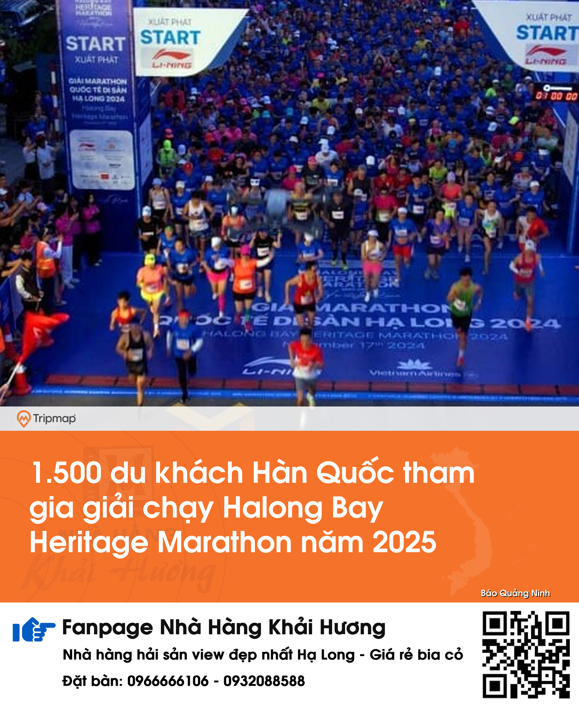 1.500 du khách Hàn Quốc tham gia giải chạy Halong Bay Heritage Marathon năm 2025