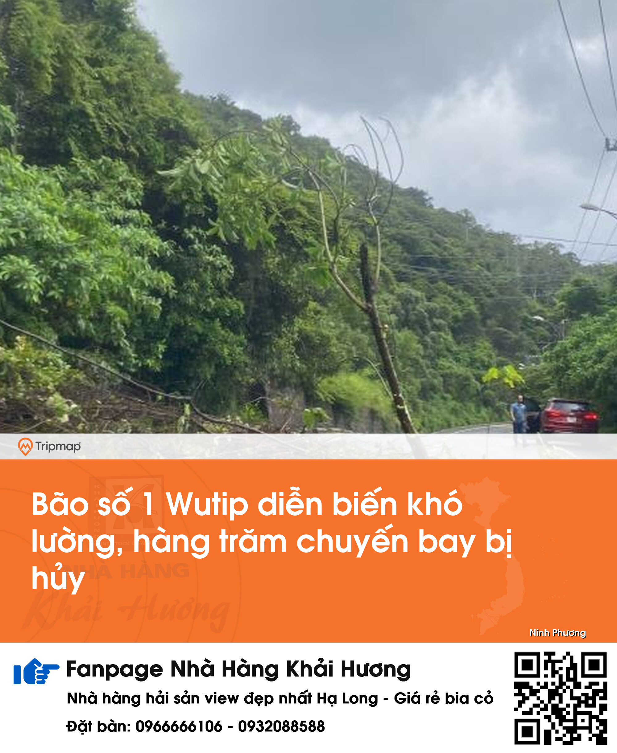 Bão số 1 Wutip diễn biến khó lường, hàng trăm chuyến bay bị hủy