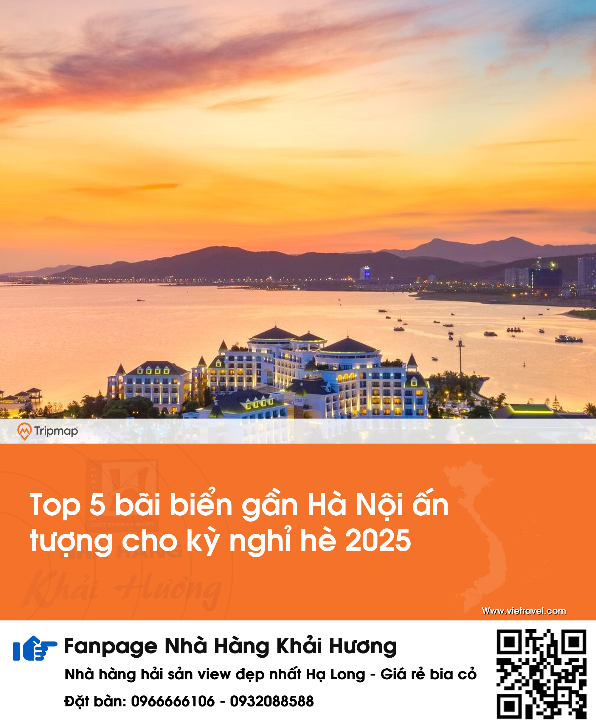 Top 5 bãi biển gần Hà Nội ấn tượng cho kỳ nghỉ hè 2025
