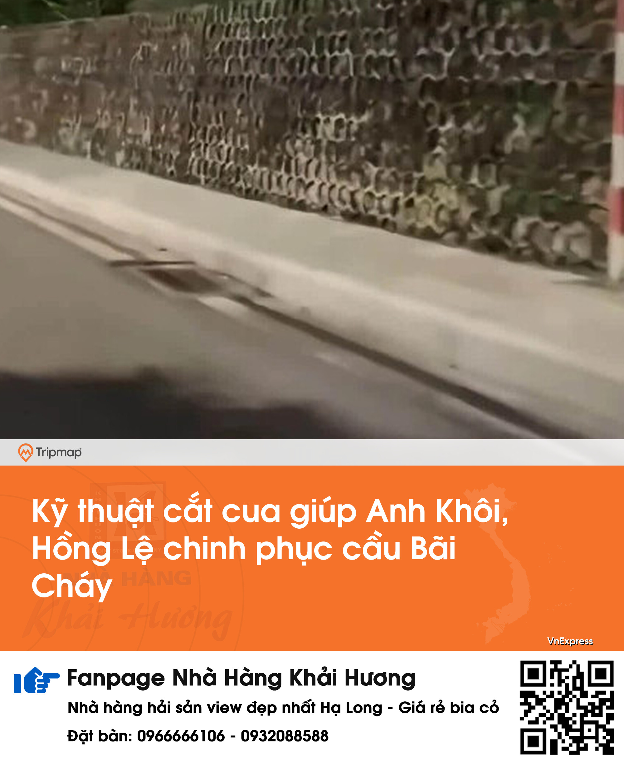 Kỹ thuật cắt cua giúp Anh Khôi, Hồng Lệ chinh phục cầu Bãi Cháy