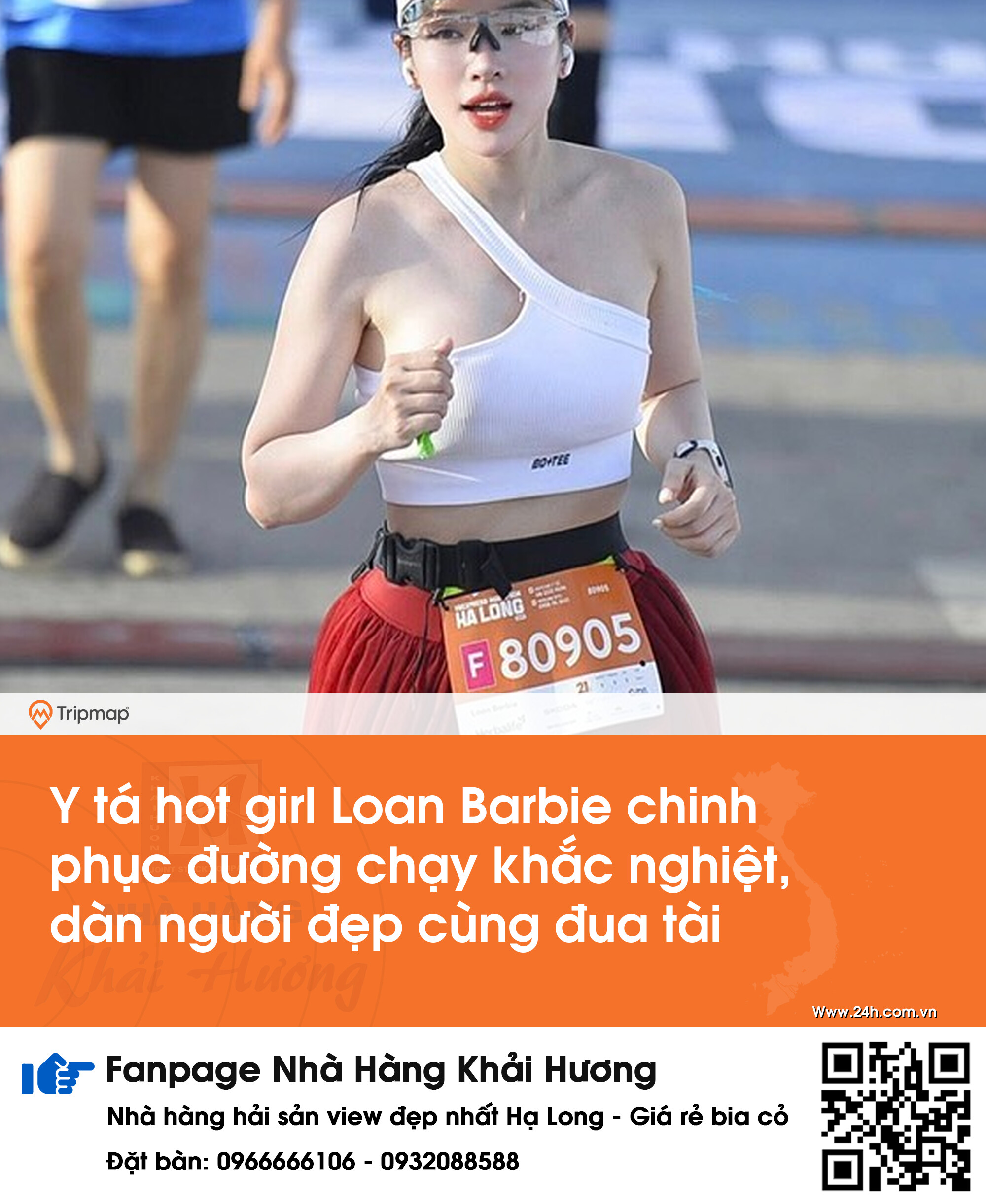 Y tá hot girl Loan Barbie chinh phục đường chạy khắc nghiệt, dàn người đẹp cùng đua tài