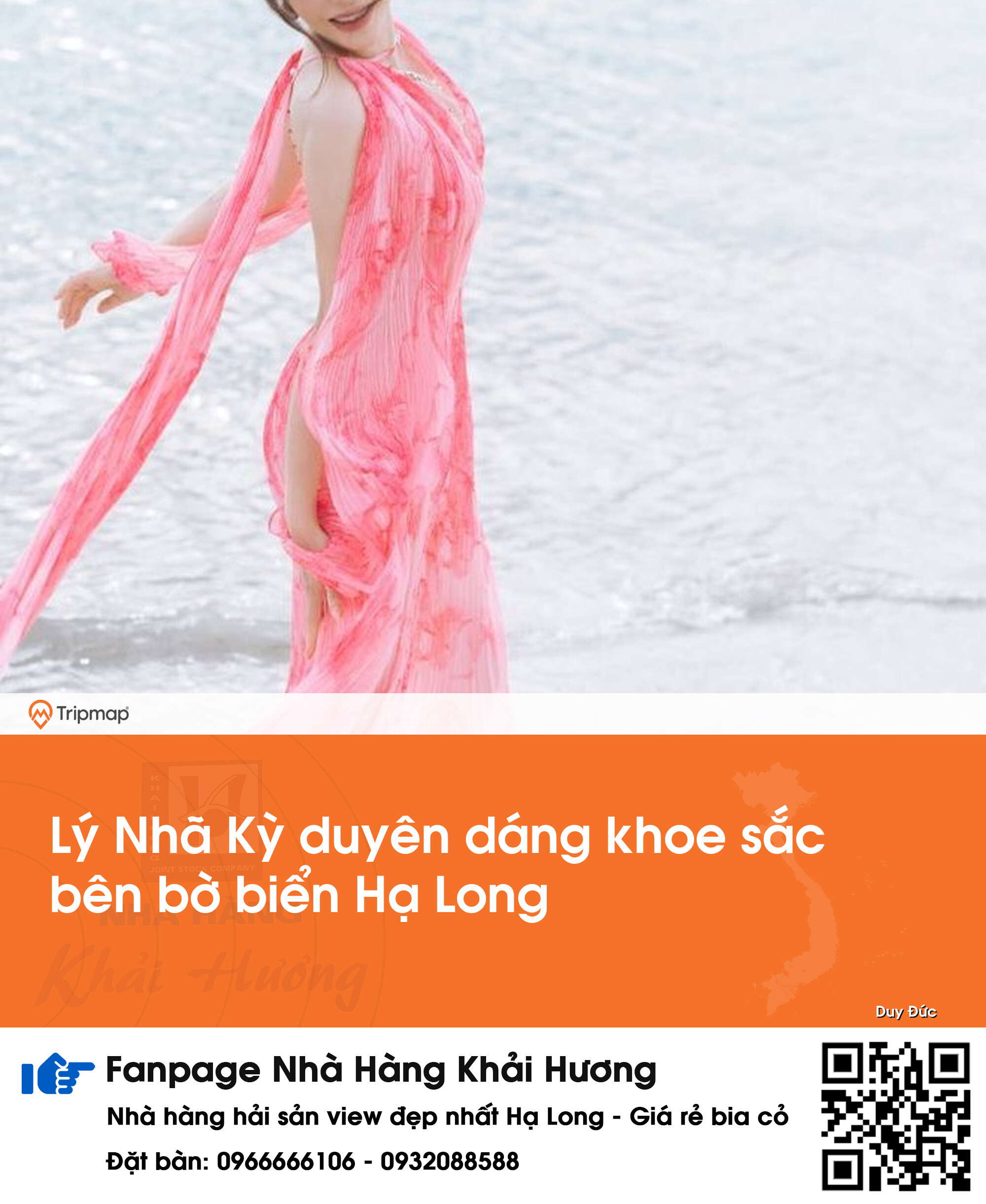 Lý Nhã Kỳ duyên dáng khoe sắc bên bờ biển Hạ Long