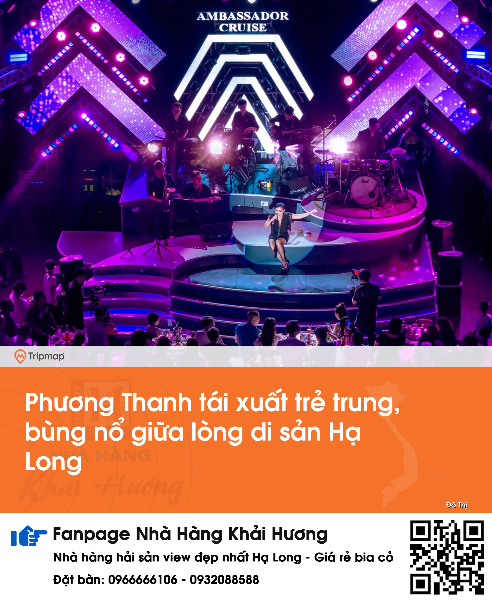 Phương Thanh tái xuất trẻ trung, bùng nổ giữa lòng di sản Hạ Long