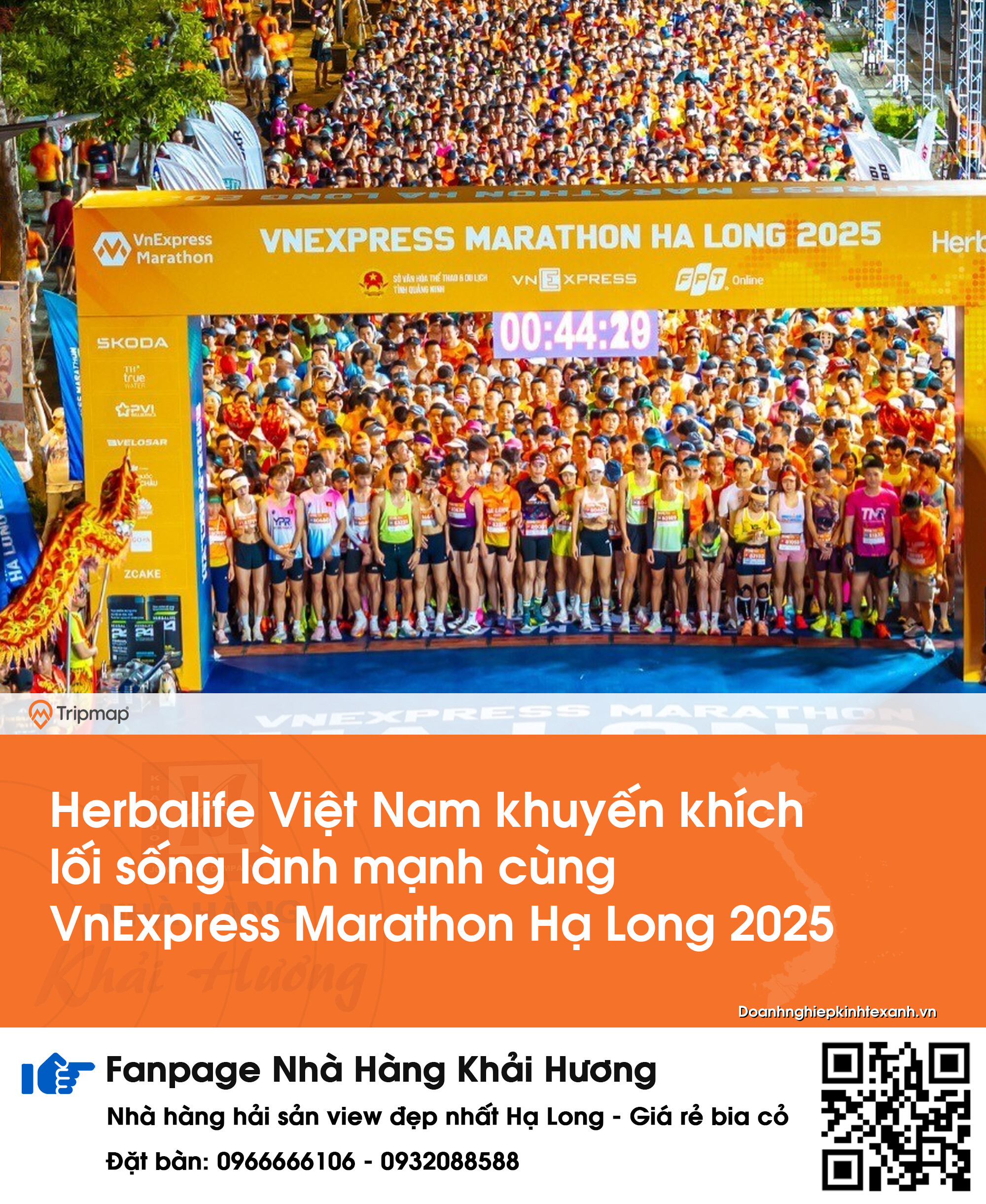Herbalife Việt Nam khuyến khích lối sống lành mạnh cùng VnExpress Marathon Hạ Long 2025