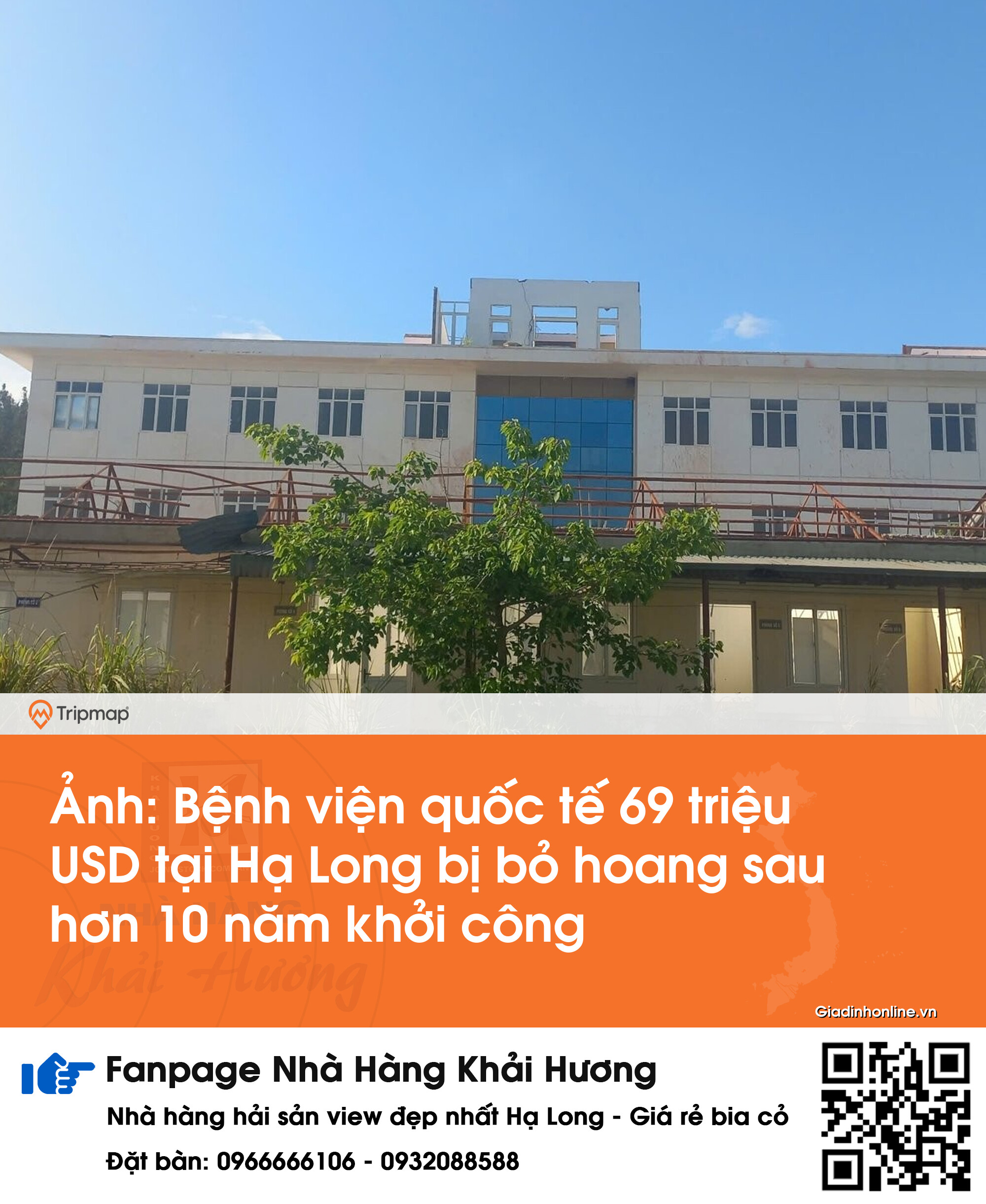 Ảnh: Bệnh viện quốc tế 69 triệu USD tại Hạ Long bị bỏ hoang sau hơn 10 năm khởi công