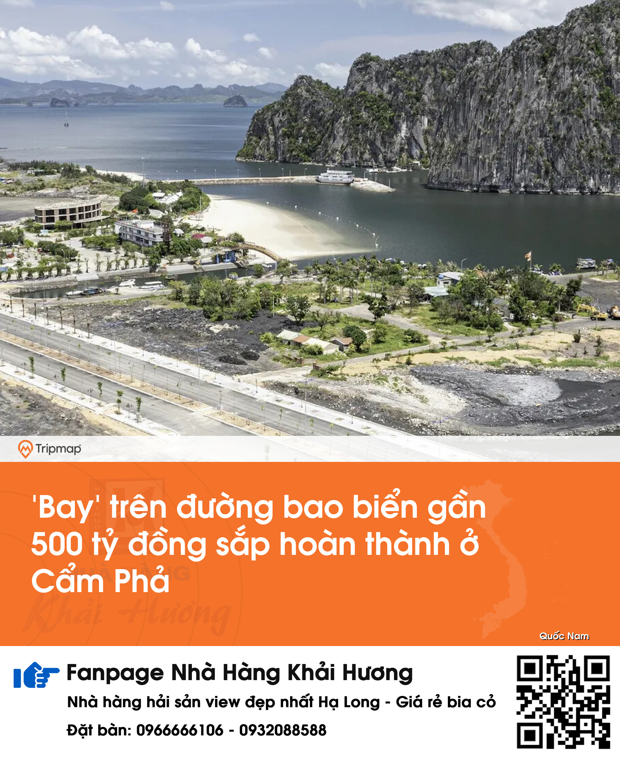 'Bay' trên đường bao biển gần 500 tỷ đồng sắp hoàn thành ở Cẩm Phả