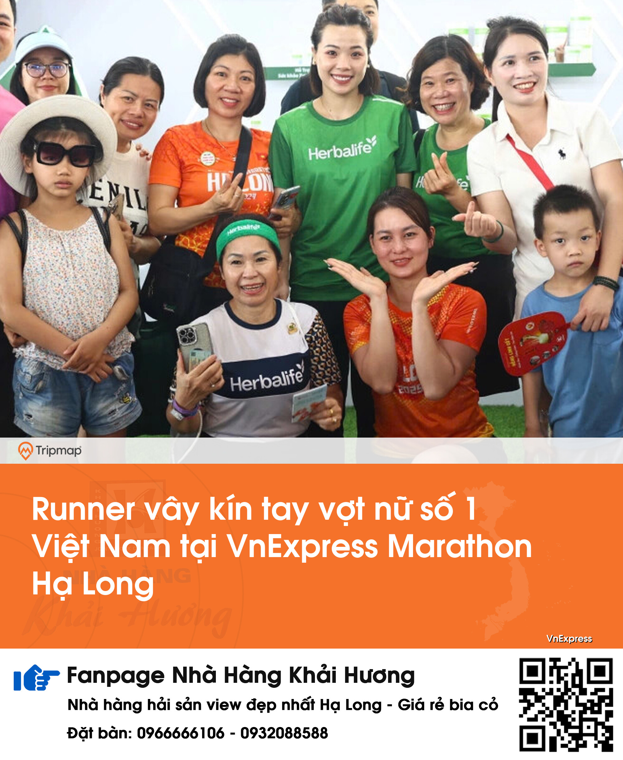 Runner vây kín tay vợt nữ số 1 Việt Nam tại VnExpress Marathon Hạ Long